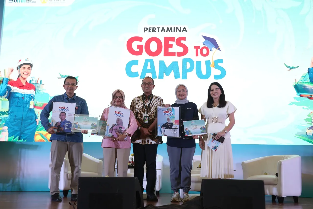 Keseruan kegiatan Pertamina Goes to Campus (PGTC) tahun 2024 di Universitas Indonesia (UI), ikut melibatkan berbagai narasumber dan tokoh muda untuk berbagi dengan mahasiswa. (Foto: Istimewa)