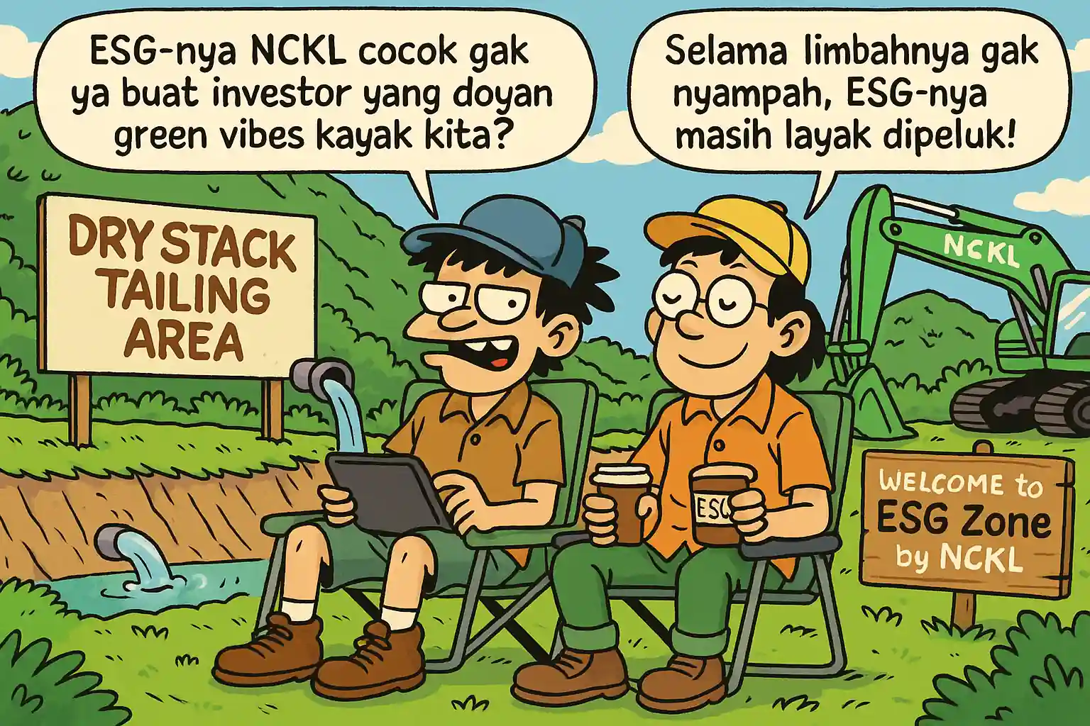 Di balik citra ESG Harita Nickel (NCKL), muncul pertanyaan apakah narasi keberlanjutan cukup kuat dorong harga saham? Gambar dibuat oleh AI untuk KabarBursa.com