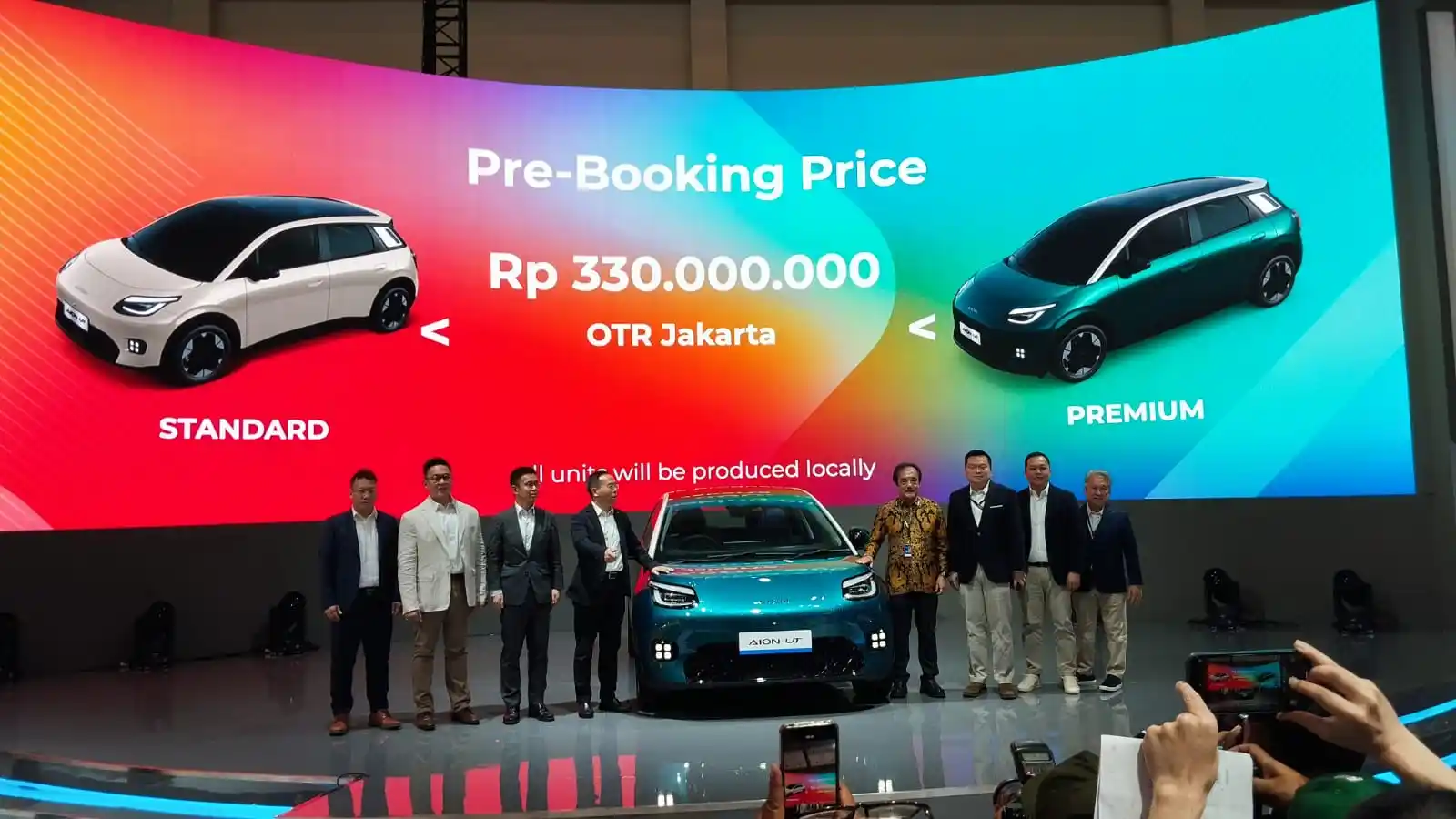  Mobil listrik baru Aion UT diluncurkan di GIIAS 2025, harga dmulai Rp330 juta. Foto: Harun/KabarBursa.com 