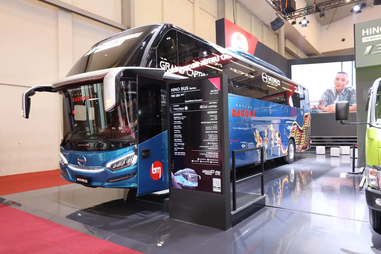 Bus baru PO Bagong menggunakan Hino RM 280 ABS . Foto: doc HMSI