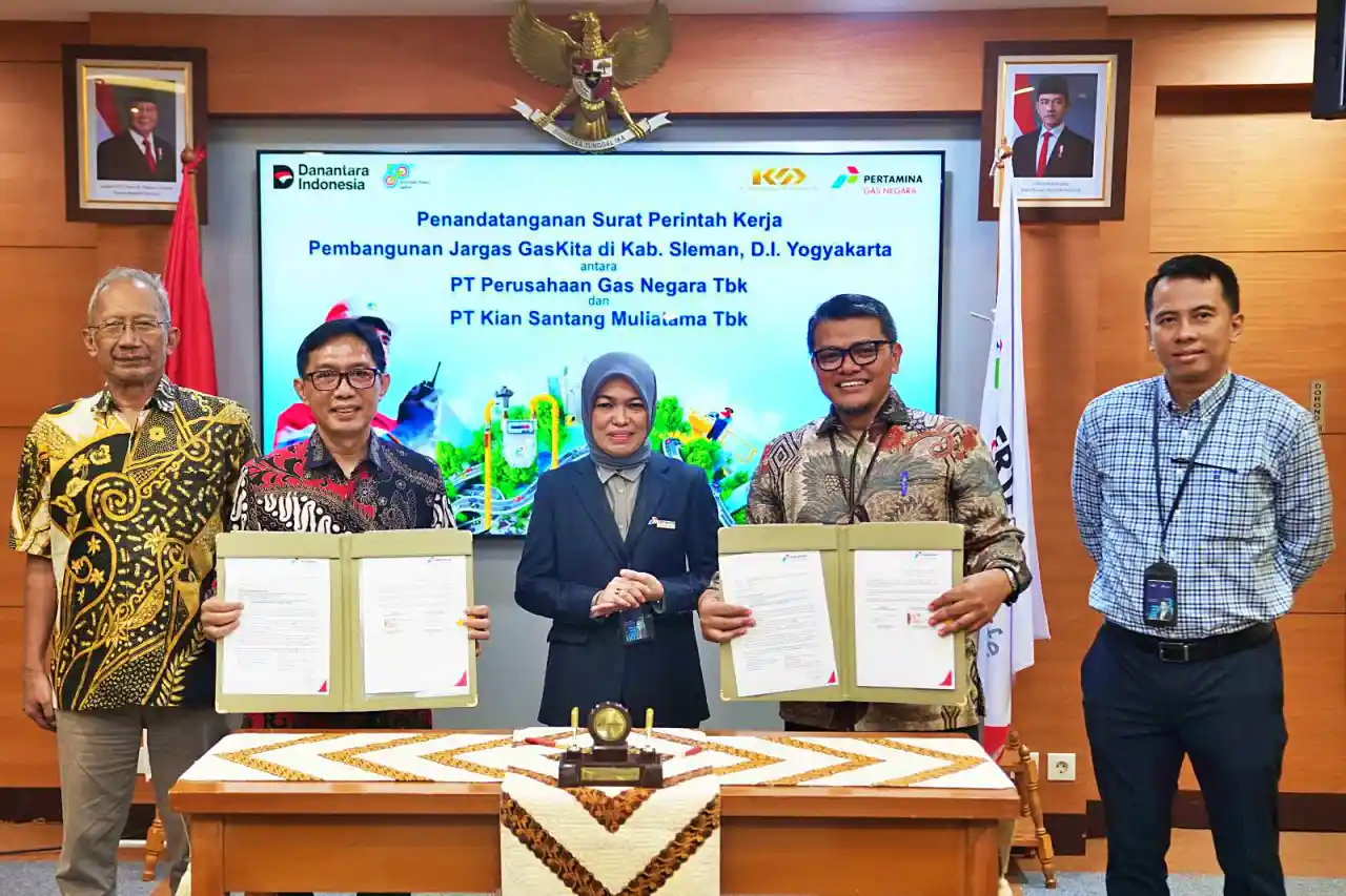 Percepatan ini sebagai wujud komitmen PGN untuk menghadirkan manfaat gas bumi yang selalu tersedia 24 jam, hemat, praktis dan ramah lingkungan untuk warga Yogyakarta. (Foto: Dok. PGN)