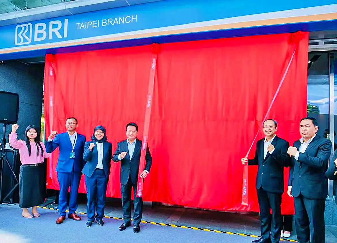 PT Bank Rakyat Indonesia (Persero) Tbk atau BRI resmi memperluas jangkauan layanan perbankannya ke Taiwan dan wilayah Asia Timur melalui pembukaan BRI Taipei Branch. (Foto: Dok. BRI)