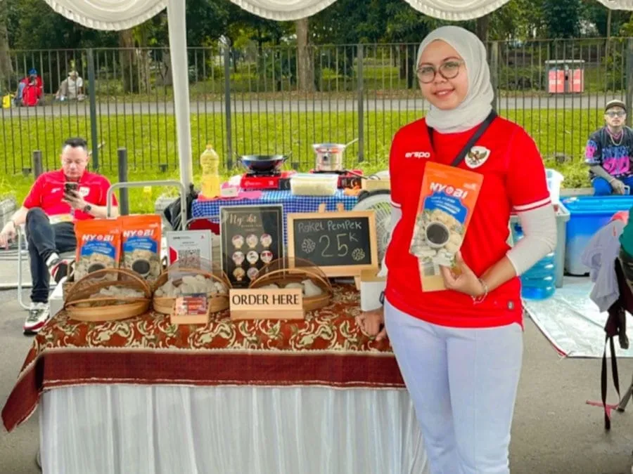 Owner olaham pempek ikan tenggiri, binaan BRI. Foto: Dok BRI.
