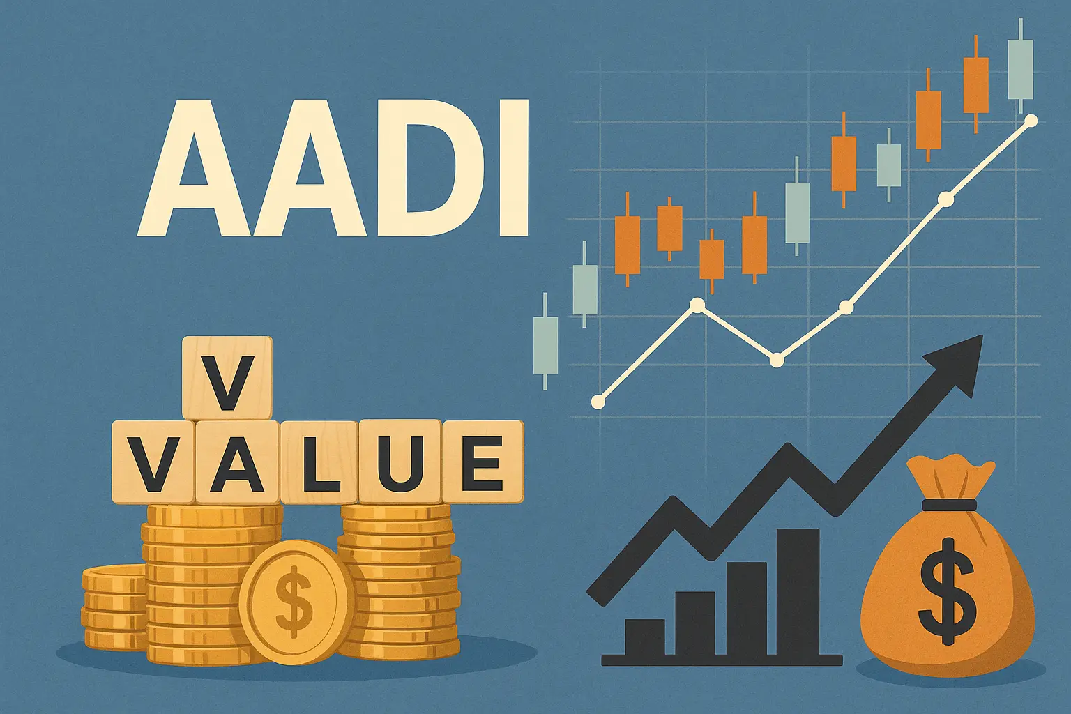 Potensi dan Risiko yang melekat di saham AADI yang baru masuk LQ45. Gambar dibuat oleh AI untuk KabarBursa.com.