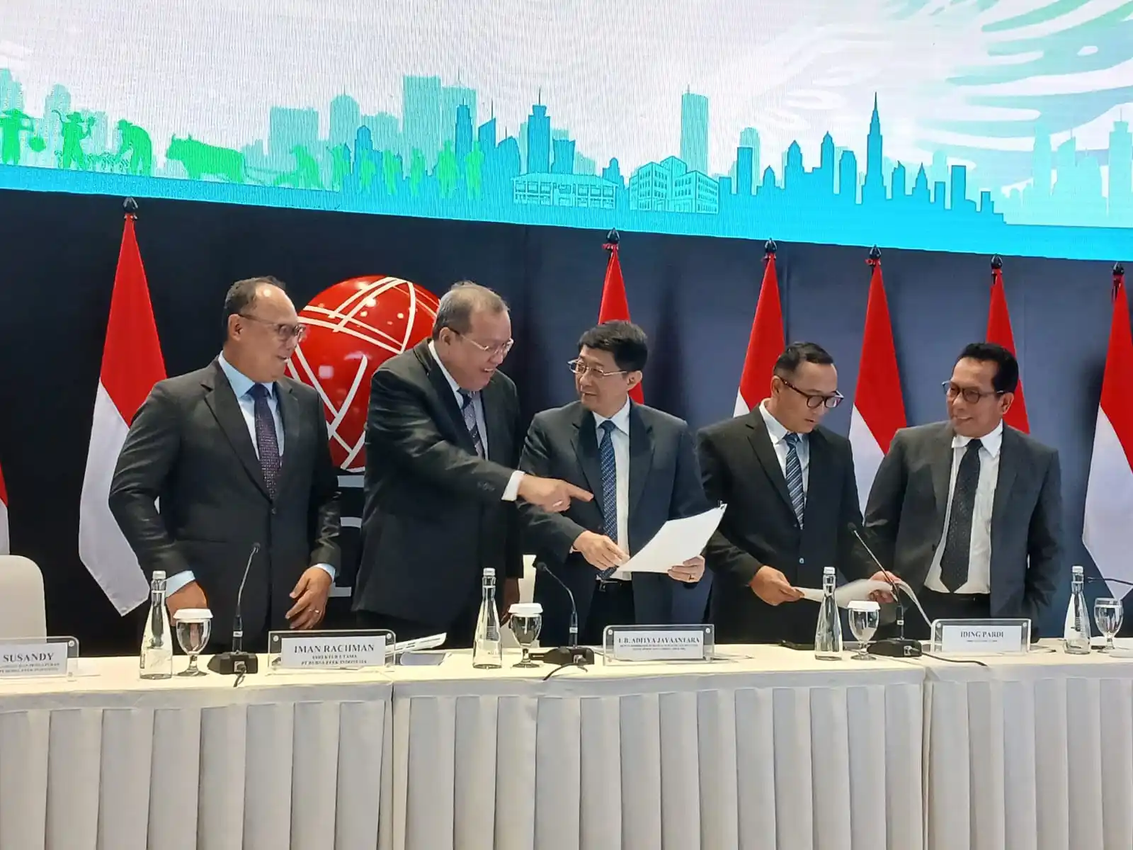 PT Bursa Efek Indonesia (BEI) saat menggelar konferensi pers di Jakarta, Senin, 11 Agustus 2025. Foto: KabarBursa/Hutama Prayoga.