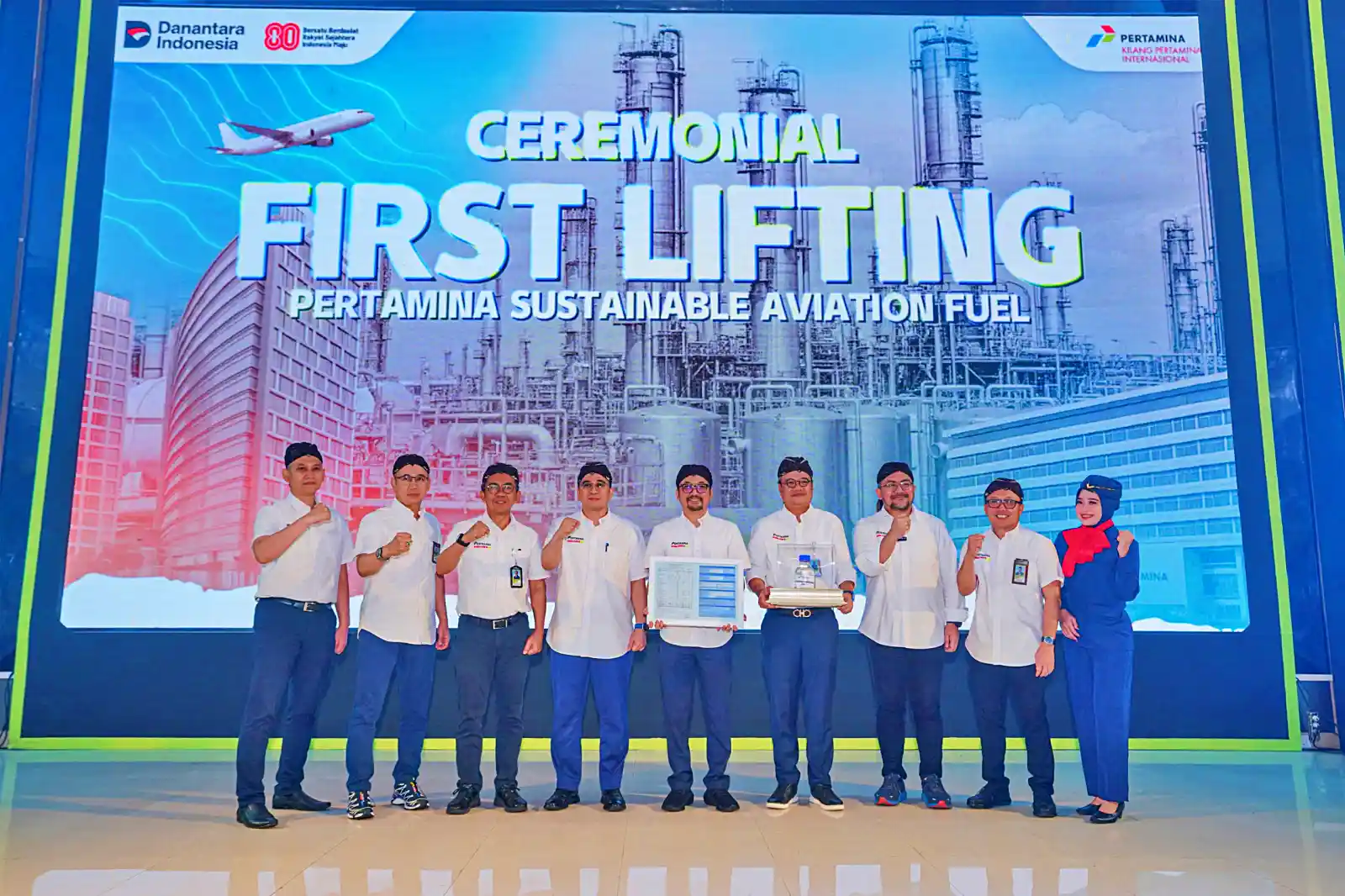 PT Pertamina Patra Niaga menegaskan kesiapannya dalam memasarkan dan menyalurkan SAF sebagai solusi bahan bakar rendah emisi bagi sektor penerbangan nasional. (Foto: Dok. Pertamina)