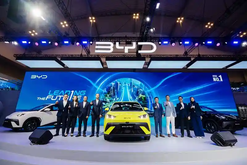 BYD di GIIAS 2025 mencatatkan 4.195 SPK. Foto: doc KabarBursa.com