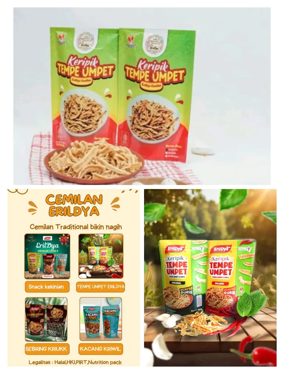 Snack Erildya Cemilan Family, salah satu UMKM binaan BRI. Foto: Dok BRI.