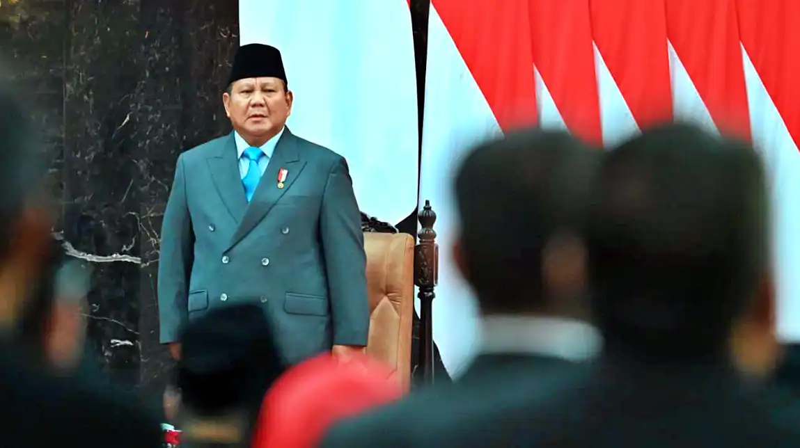 Presiden Indonesia, Prabowo Subianto telah menyampaikan pidato mengenai Rancangan Anggaran Pendapatan dan Belanja Negara (RAPBN) 2026. (Foto: BPMI Setpres/Kris)