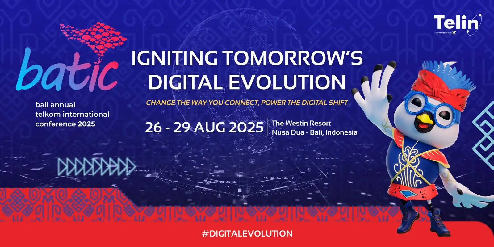 Besok, BATIC 2025 digelar di The Westin Resort Bali, 26-29 Agustus 2025. Foto: Dok Telkom. 