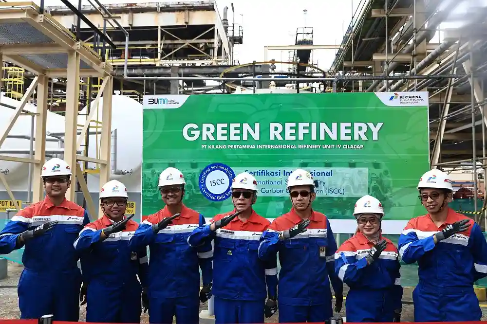 Pertamina melalui RU IV Cilacap dan kerjasama Holding dan Subholding, bisa mengolah minyak jelantah menjadi produk energi