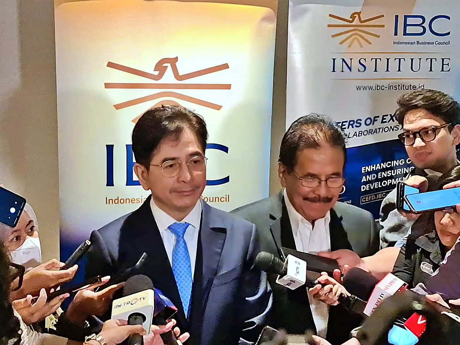 Pengusaha sekaligus Ketua Dewan Pengawas Indonesia Business Council (IBC), Arsjad Rasjid, press conference kick-off of the Indonesia Economic Summit (IES) 2026 di Jakarta, Selasa, 26 Agustus 2025. (Foto: KabarBursa/Hutama Prayoga)