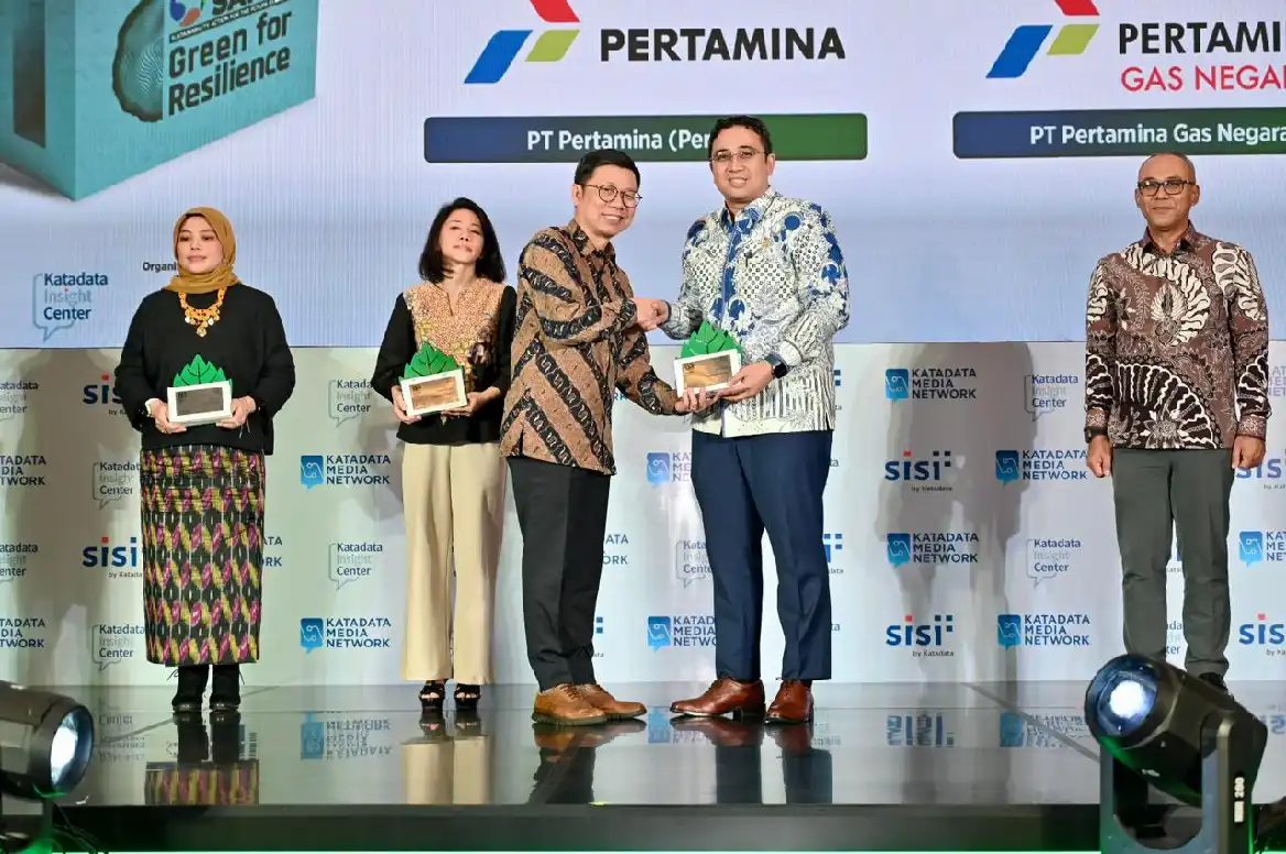 Pertamina sabet banyak penghargaan tingkat nasional di ajang Katadata ESG Index Awards 2025. 