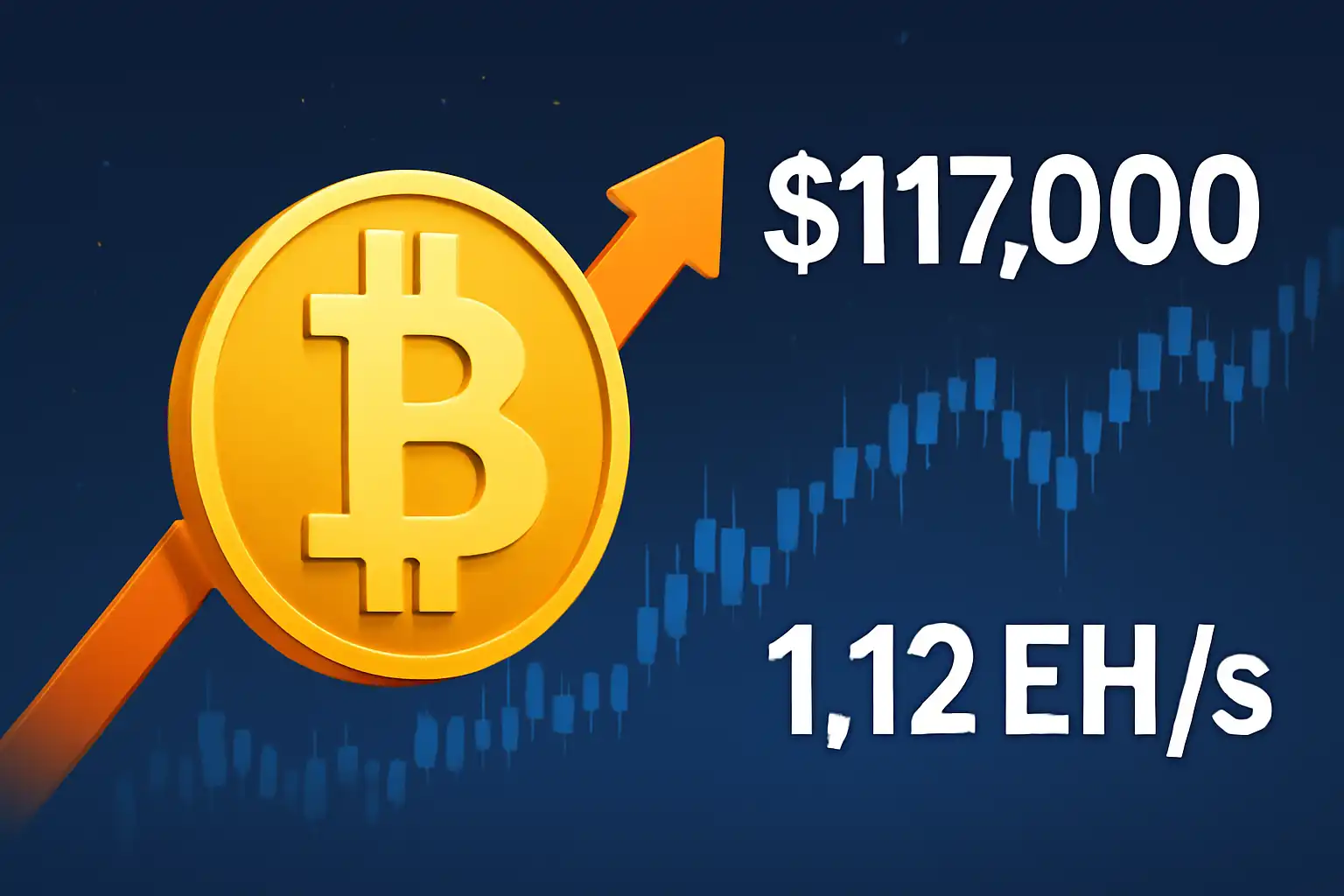 Pada Jumat, 12 September 2025, hash rate, daya komputasi agregat jaringan, menembus rekor 1,12 miliar TH/s menurut data Bitinfocharts. (Foto: AI untuk KabarBursa)