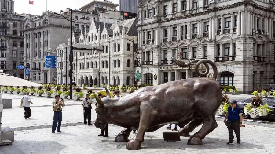Bursa saham China. Foto: Bloomberg.