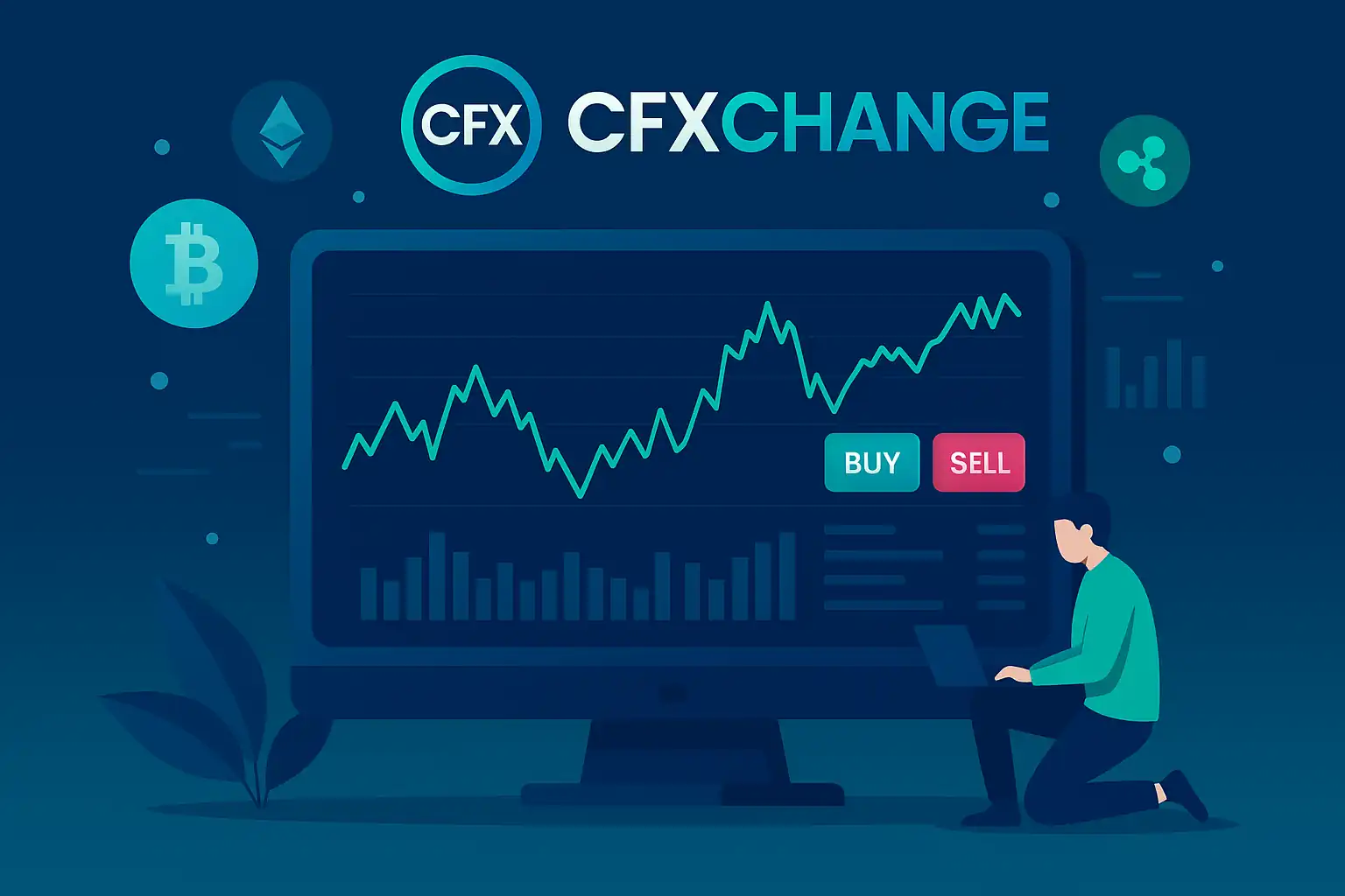 Ilustrasi Bursa CFX. Foto: AI untuk KabarBursa.