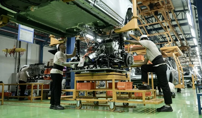 Fasilitas produksi Geely di Indonesia. Foto: doc. Geely