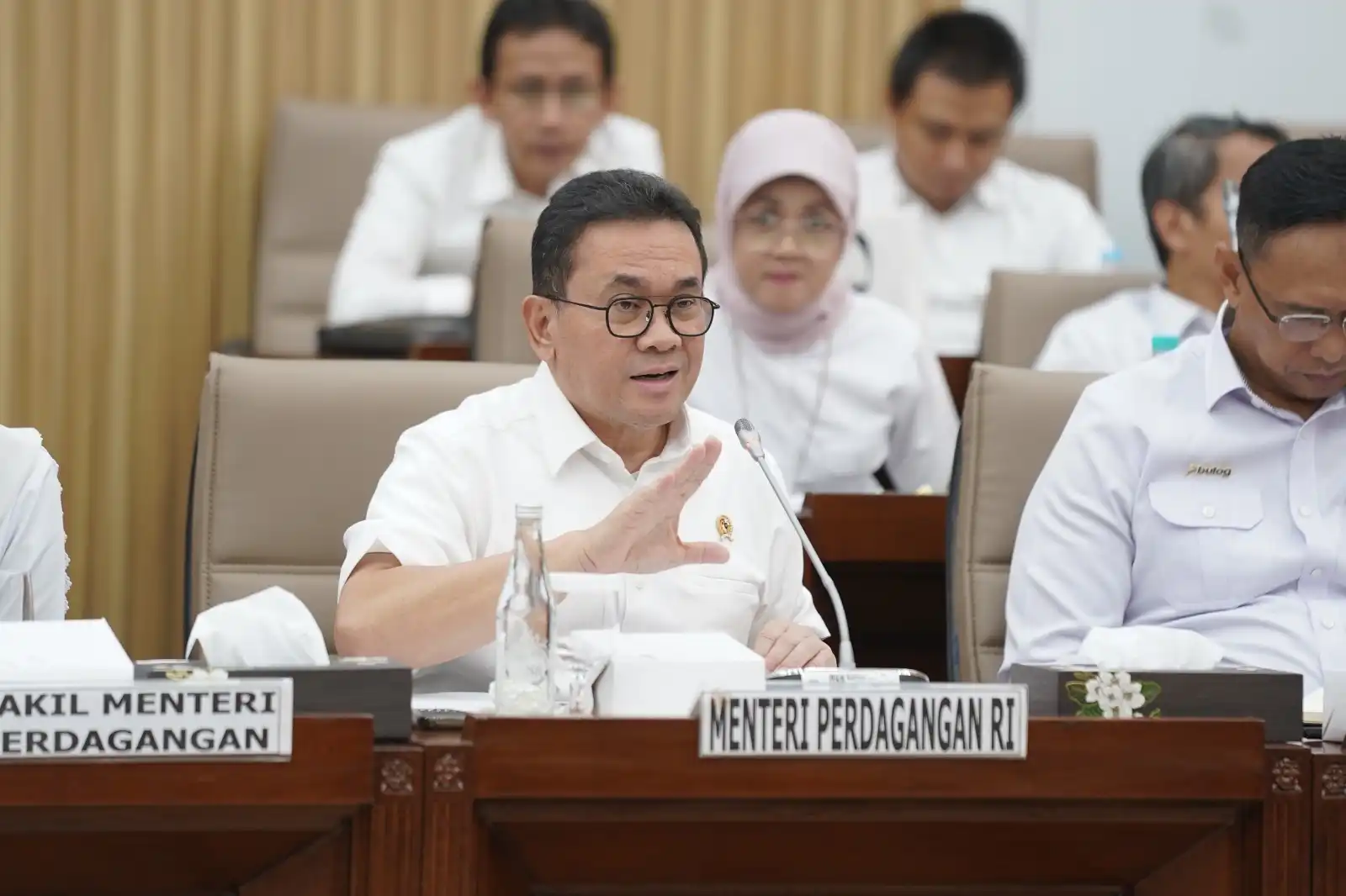 Menteri Perdagangan, Budi Santoso dalam Rapat Kerja (Raker) dan Rapat Dengar Pendapat (RDP) di Gedung DPR RI, Senayan, Jakarta. Dok Kemendag