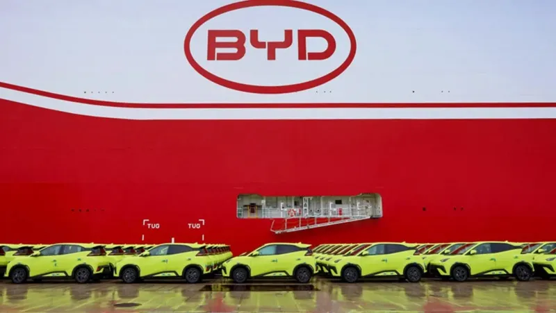 Ilustrasi ekspor mobil listrik murah dari China. Foto: carscoops. 