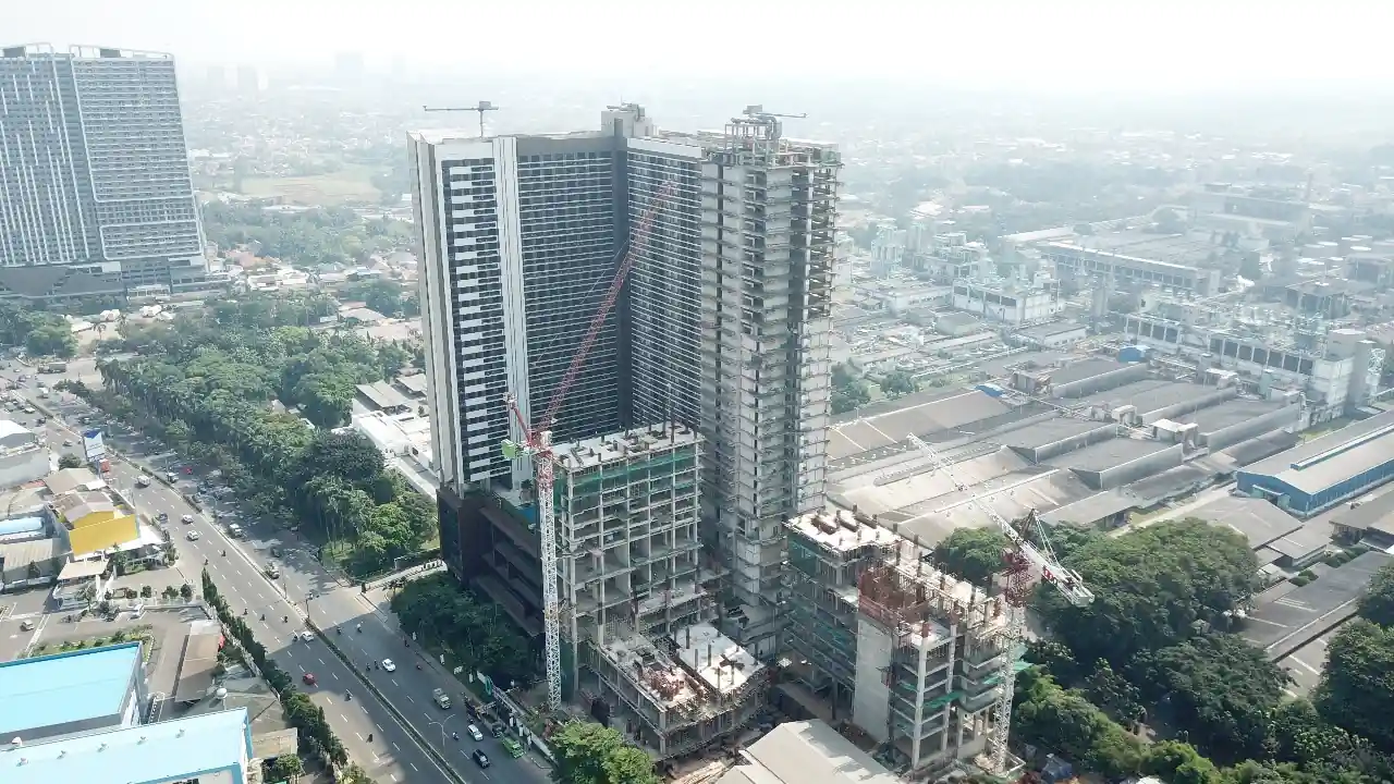 Progres konstruksi The Scott Collins Boulevard, Tangerang. Foto: Dok TRIN.