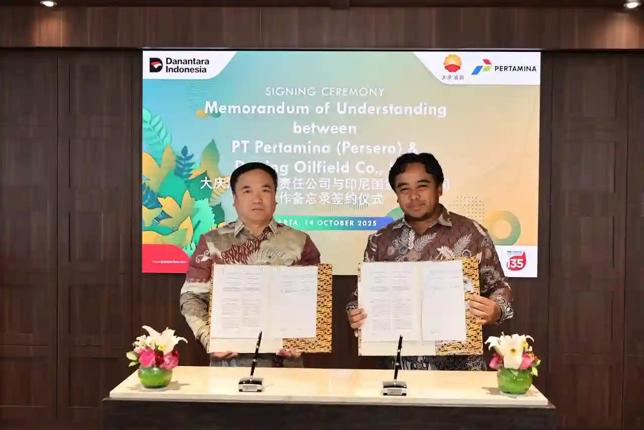 Pertamina gandeng perusahaan migas Daqing Oilfield asal China demi kembangkan teknologi EOR. Intip target kerja sama ini demi dongkrak produksi minyak. Foto: dok. Pertamina
