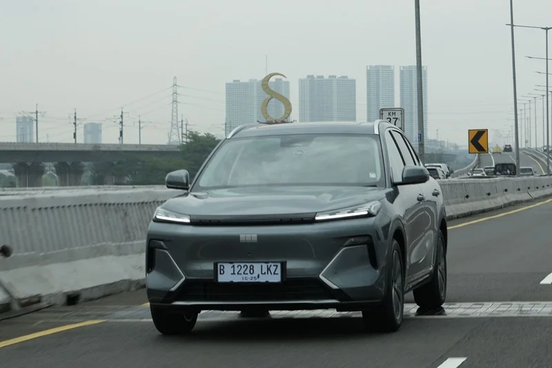 Uji kendaraan jarak jauh 1.000 kilometer. Foto: dok Geely. 