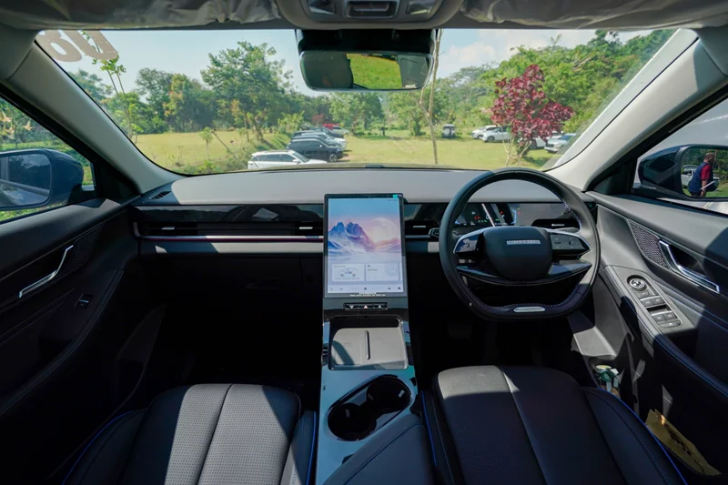 Interior JAECOO J5 EV. Foto: dok Jaecoo.
