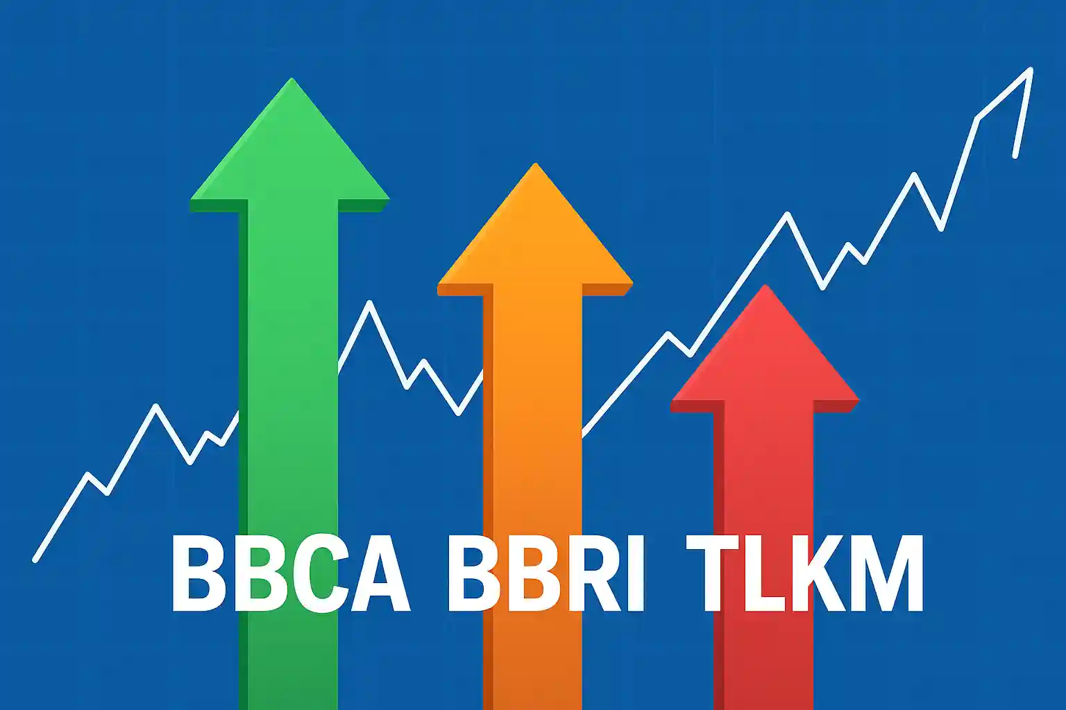 Ilustrasi potensi rebound saham BBCA, BBRI, dan TLKM. Foto: AI untuk KabarBursa.