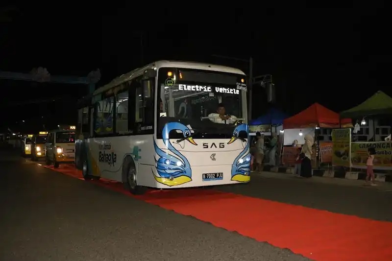 Bus listrik gratis di Jambi. Foto: dok Pemkot Jambi
