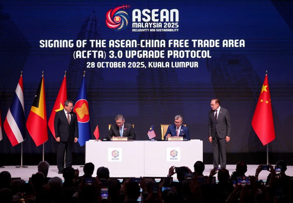 ASEAN–China Free Trade Area (ACFTA) 3.0 Upgrade Protocol di Kuala Lumpur Convention Centre, Malaysia, Selasa, 28 Oktober 2025. Foto: dok Koordinator Bidang Perekonomian