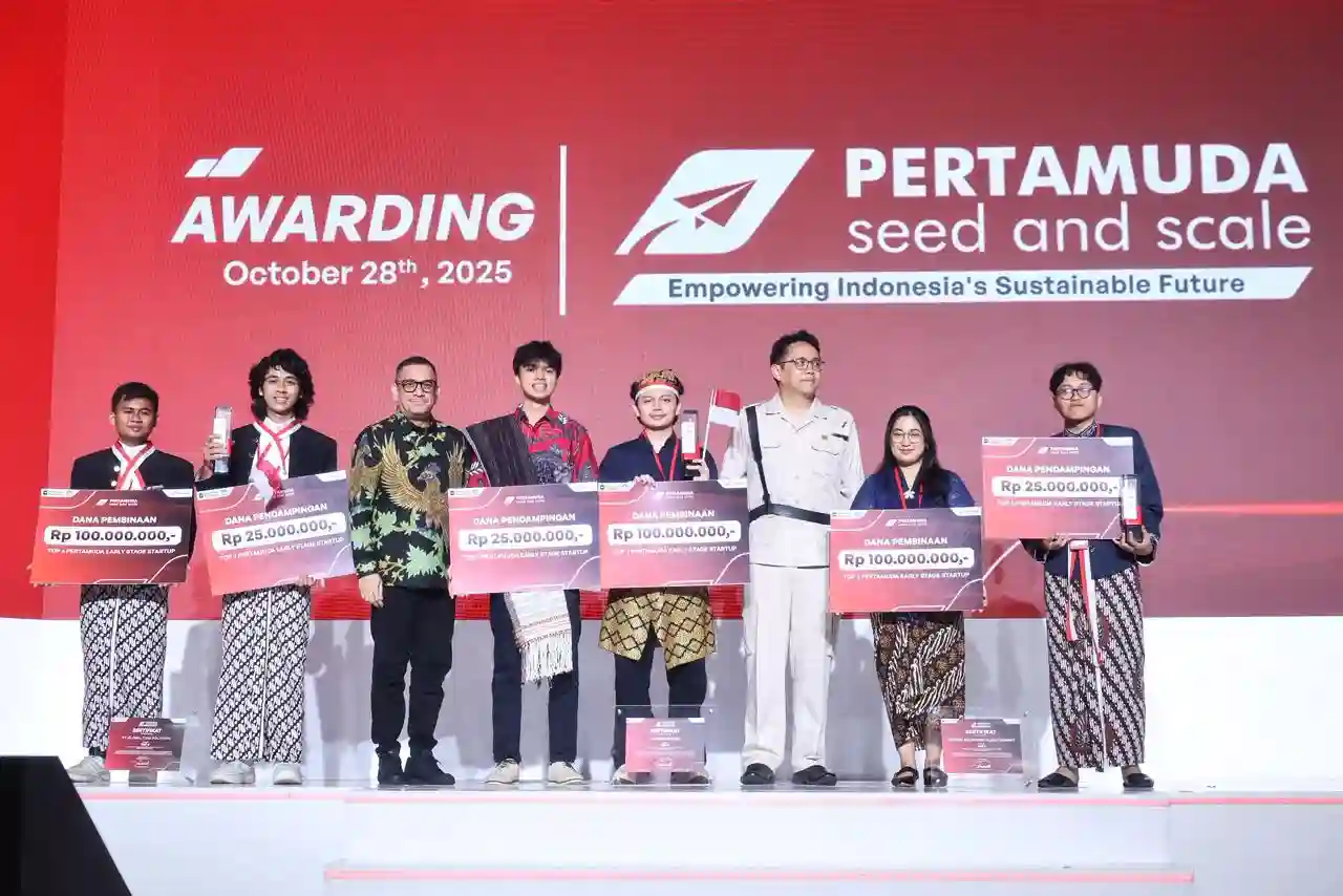 Pertamina kobarkan semangat inovasi lewat Pertamuda Seed and Scale 2025, melahirkan startup muda berdaya saing di sektor energi berkelanjutan. Foto: dok. Pertamina