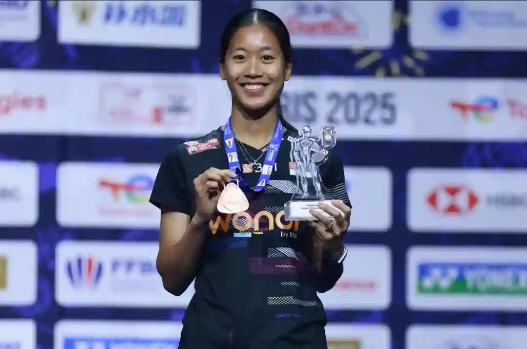 Putri Kusuma Wardani ukir prestasi membanggakan di ajang Hylo Open 2025, jadi bukti dukungan BNI dalam melahirkan generasi emas bulu tangkis Indonesia. Foto: dok. BNIJ