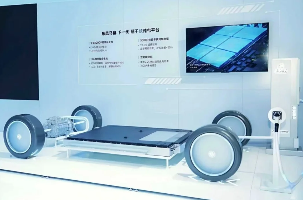 Platform baterai mobil listrik Dongfeng yang mampu tempuh jarak 1.000 km. Foto: carnewschina.