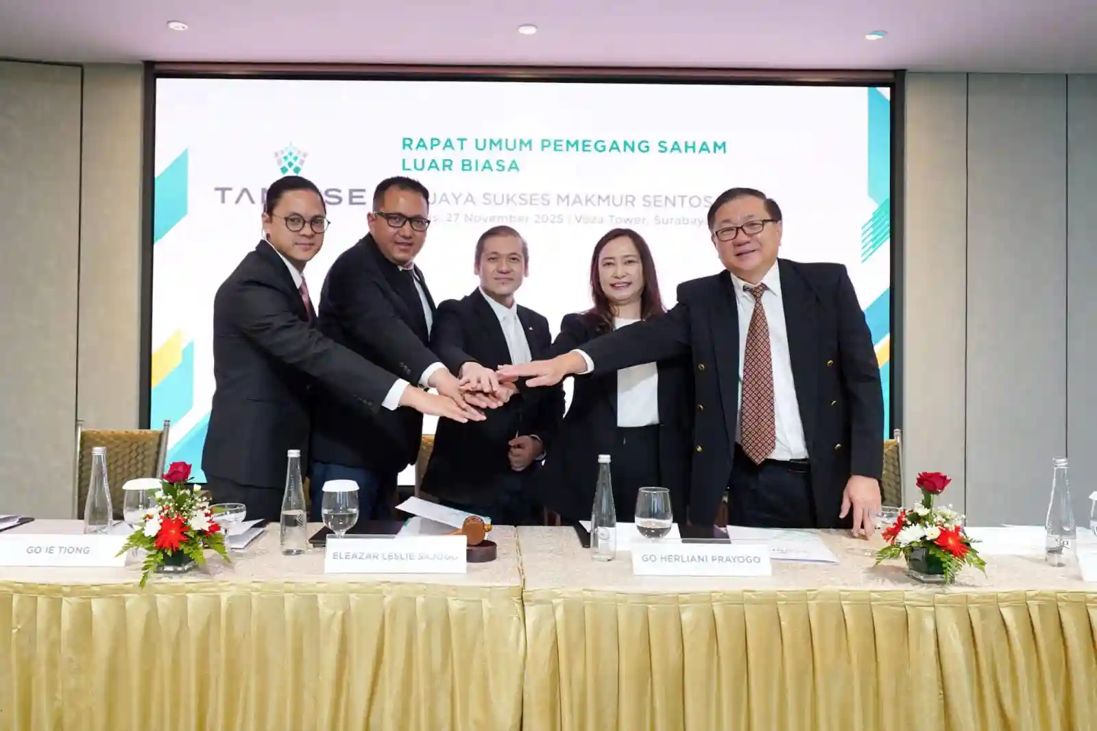 Jajaran managemen PT Jaya Sukses Makmur Sentosa Tbk. Foto: dok RISE.