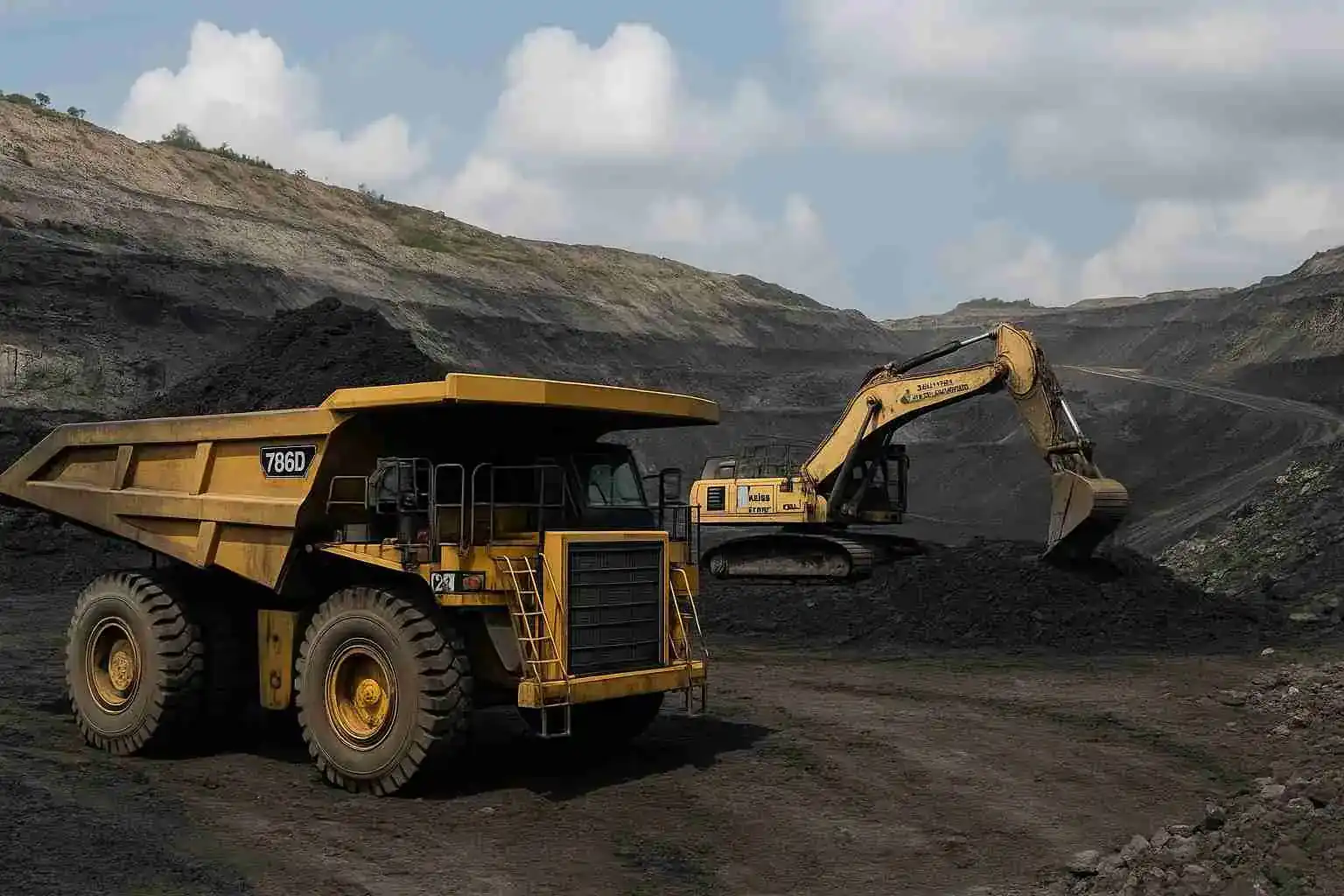 Ilustrasi tambang PT Alamtri Minerals Indonesia Tbk (ADMR).