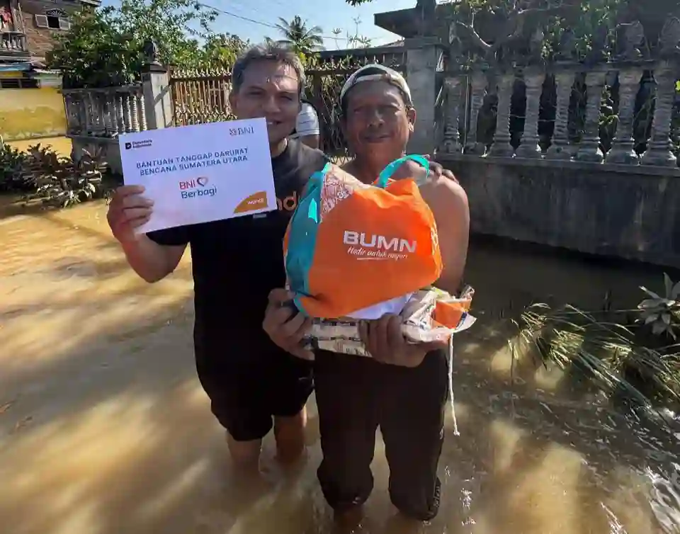 BNI bergerak salurkan bantuan besar bagi korban banjir dan longsor Sumatra, distribusi dipercepat. Foto: dok. BNI