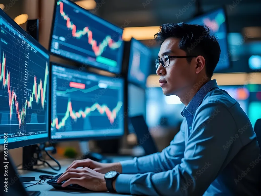 Ilustrasi pasar saham Asia. (Foto: Adobe Stock)