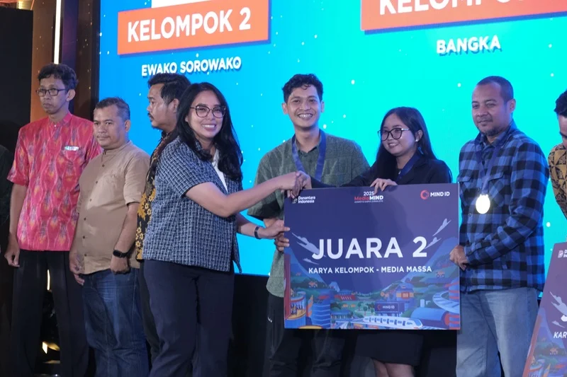 KabarBursa raih penghargaan bergengsi dari Kompetisi Karya Jurnalistik MediaMIND 2025 yang digelar MIND ID. Foto: dok. MIND ID