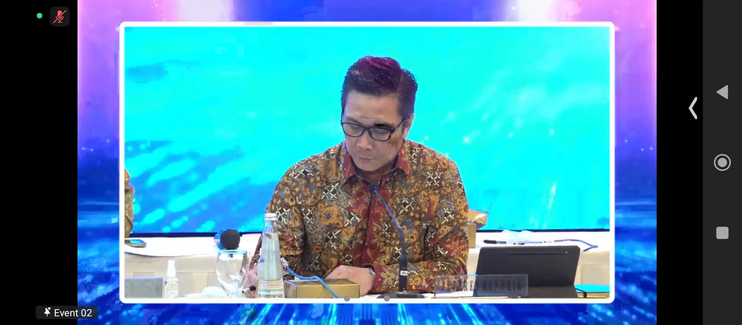 Tangkapan layar Direktur Pengembangan BEI, Jeffrey Hendrik saat memaparkan materi Rapat Umum Pemegang Saham Tahunan secara daring pada Rabu, 25 Juni 2025. Desty Luthfiani/KabarBursa.com