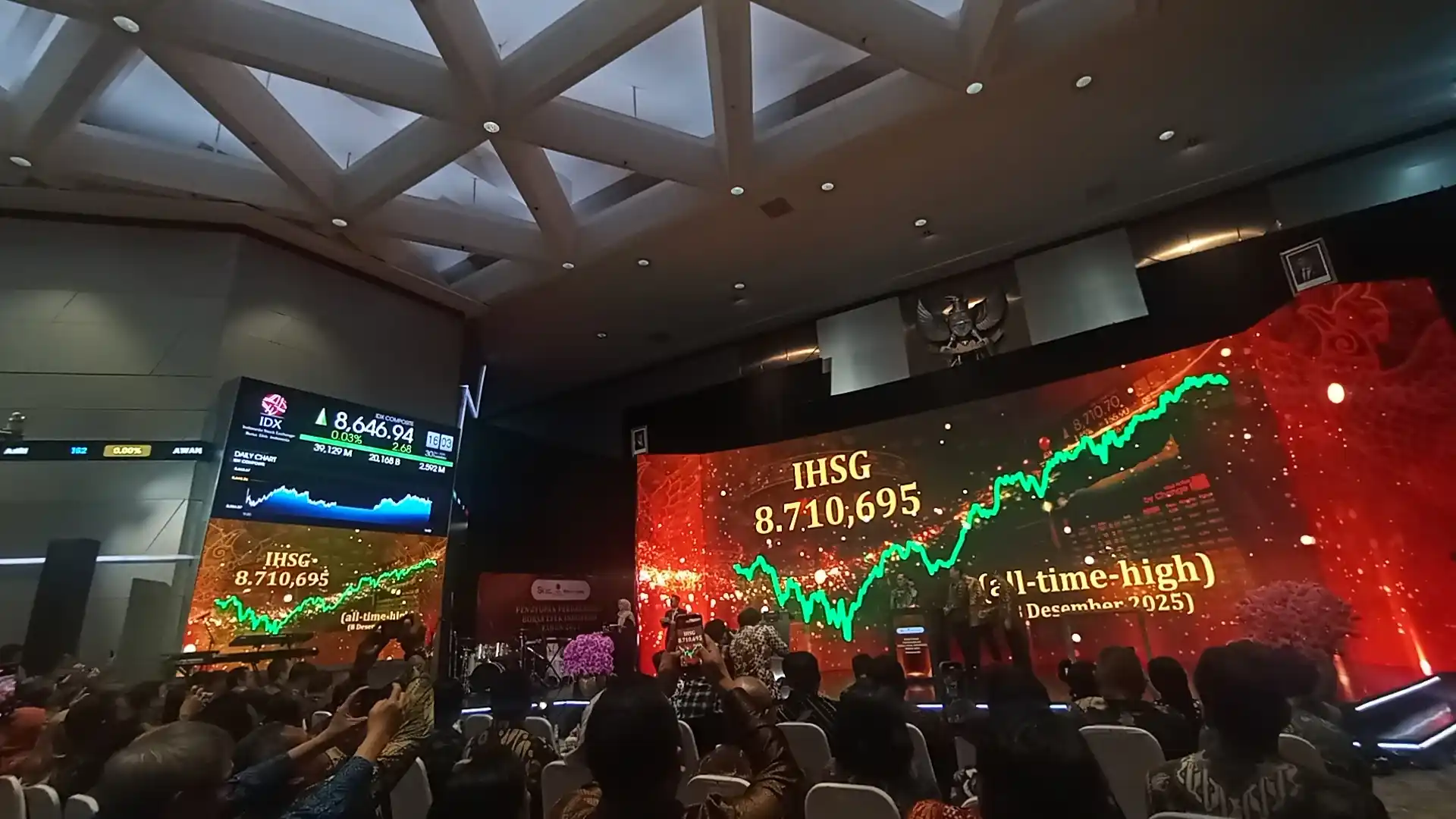 Seremonial penutupan perdagangan Indeks Harga Saham Gabungan di Bursa Efek Indonesia Jakarta pada Selasa, 30 Desember 2025. Desty Luthfiani/KabarBursa.com