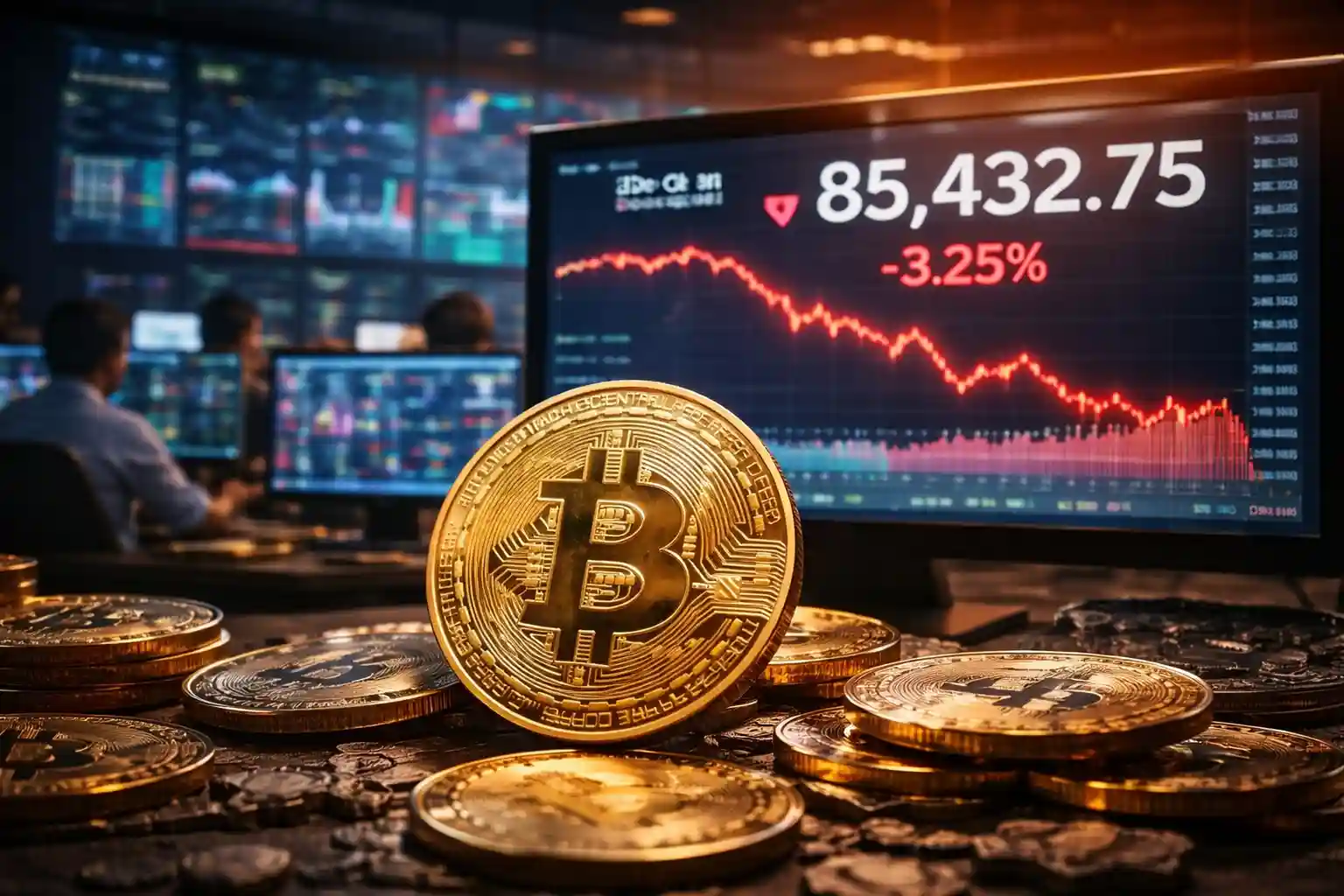 Ilustrasi bitcoin di pasar kripto. Foto: AI untuk KabarBursa.
