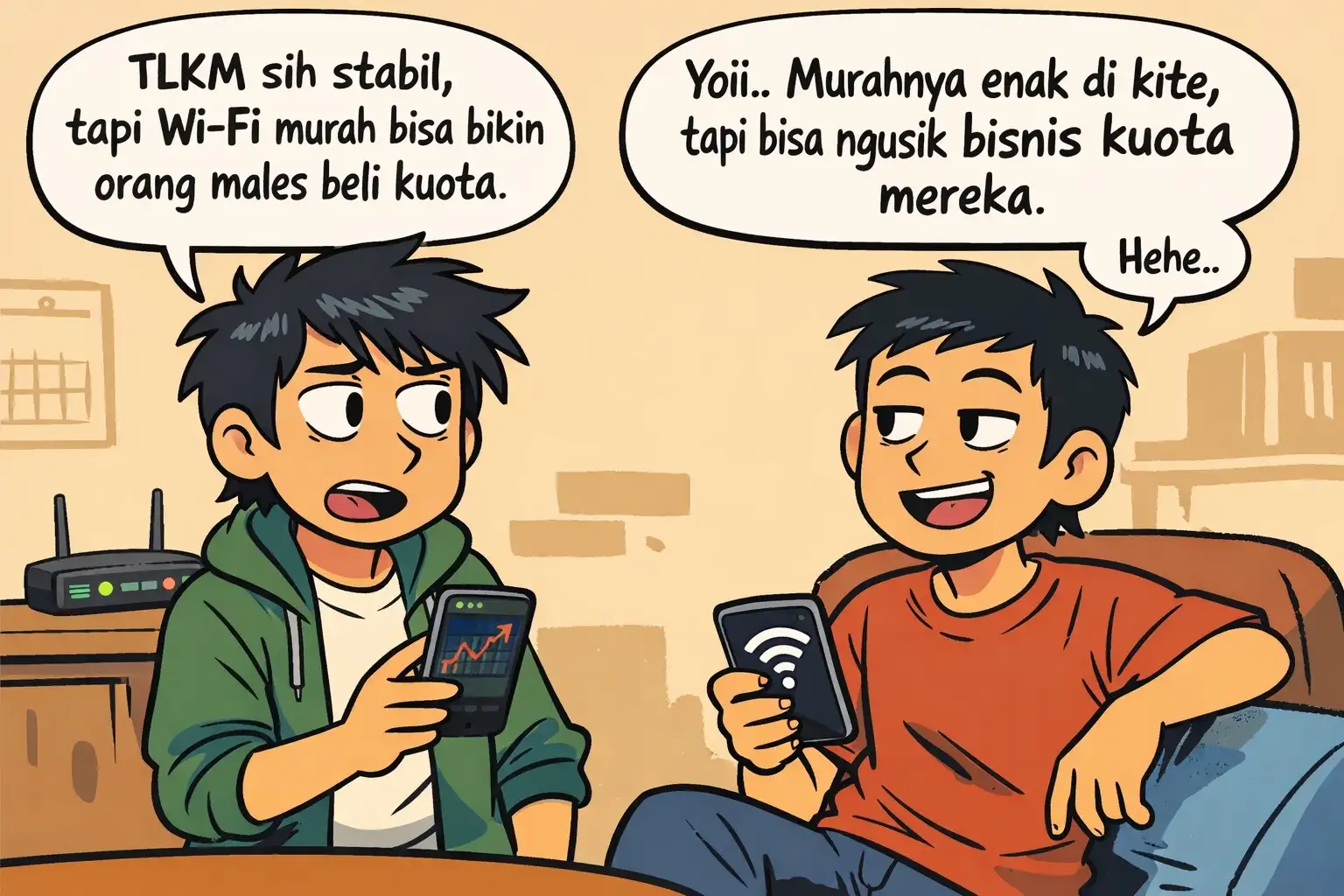 Dana asing mulai mengakumulasi saham TLKM, namun program Internet Rakyat berpotensi mengubah peta bisnis dan struktur harga industri telekomunikasi. Gambar dibu