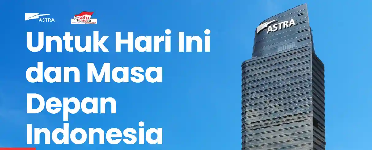 Tampilan layar depan web Astra International Tbk. Foto: Tangkapan Layar.