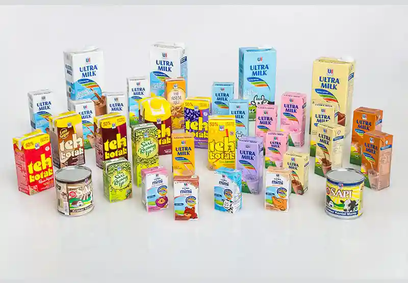 Produk-produk ULTJ. Foto: Dok Ultrajaya Milk Industry.