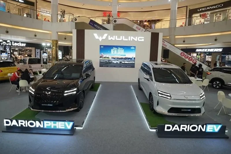 Wuling gelar pameran plus promo menarik demi dongkrak penjualan Darion hingga lini mobil listrik. Foto: dok. Wuling Motors