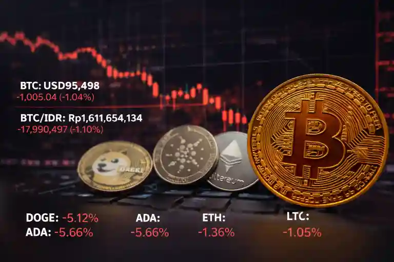 Ilustrasi pergerakan bitcoin hari ini. Foto: AI untuk KabarBursa.