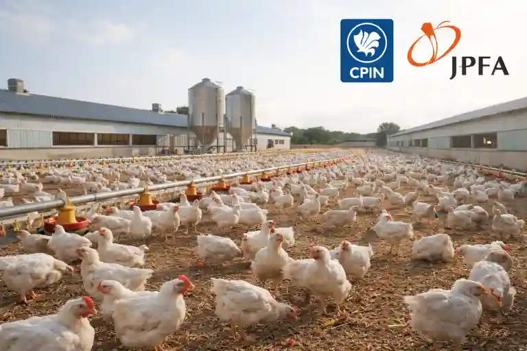 Ilustrasi peternakan ayam. Foto: AI untuk KabarBursa.