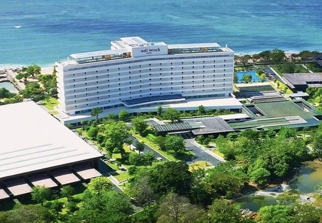 Tampilan Kawasan Ekonomi Khusus Kesehatan Sanur di Denpasar, Bali, yang diresmikan Presiden Prabowo Subianto pada Juni lalu. KEK Sanur menjadi KEK kesehatan pertama di Indonesia, dirancang sebagai pusat layanan medis berstandar internasional sekaligus destinasi health tourism, lengkap dengan rumah sakit modern, klinik spesialis, convention center, serta fasilitas penunjang pariwisata di kawasan pesisir Bali. Foto: IG @indonesia2045_
