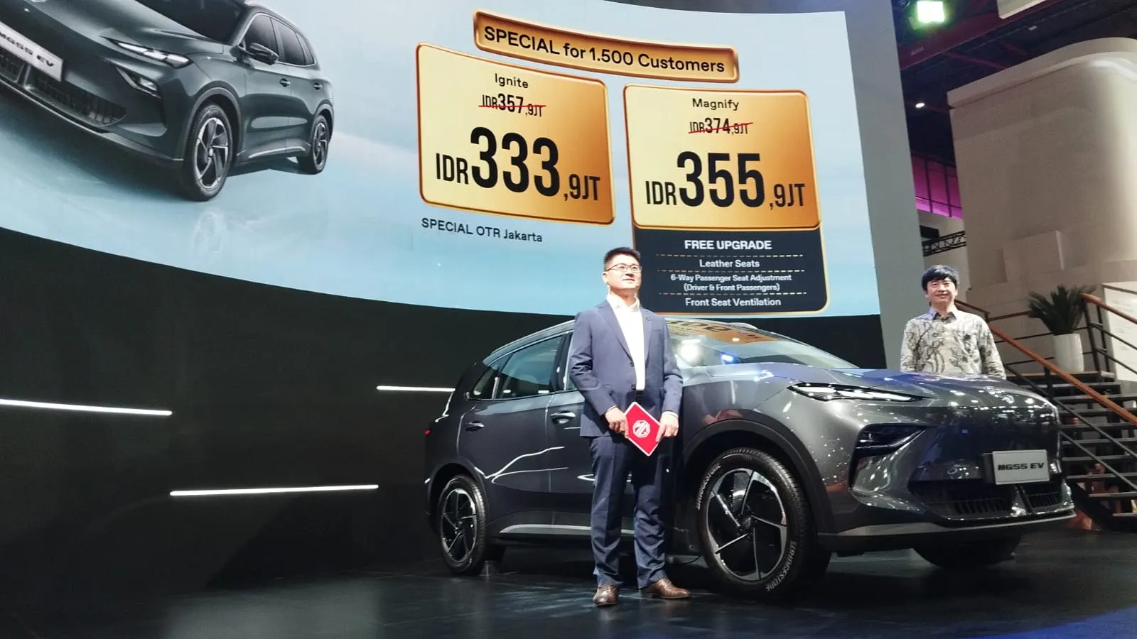 Baru meluncur di IIMS 2026, harga MG S5 EV langsung banting harga Rp20 jutaan. Foto: Harun/KabarBursa.com