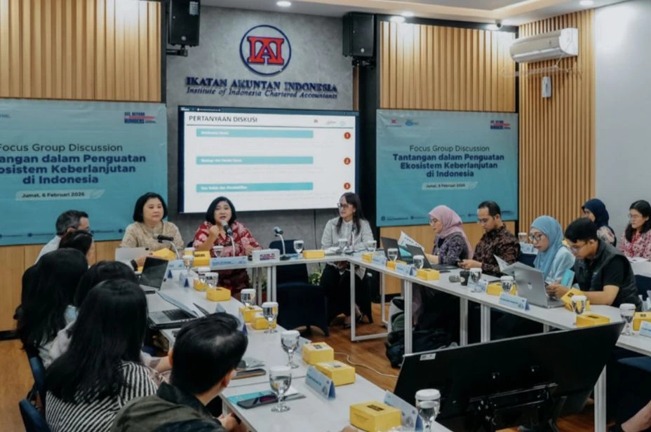  Forum diskusi IAI bersama pelaku usaha dan pemangku kepentingan membahas penguatan ekosistem keberlanjutan di Indonesia.Doc.IAI